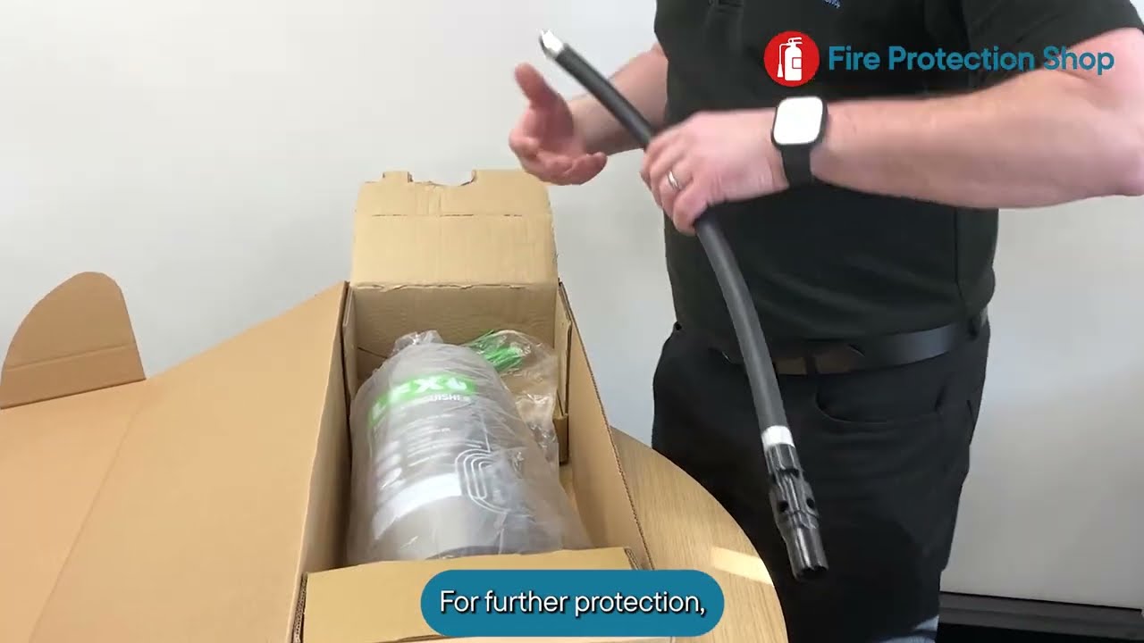 LFX Silver Lithium-Ion Battery Fire Extinguisher Unboxing