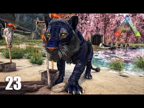 Domando um TIGRE AZUL GIGANTE - ARK  Crystal Isles - #23