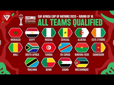 🔴Round of 16 CAF Africa Cup of Nations 2025: All Teams Qualified