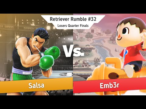 Retriever Rumble #32 Losers Quarters - Salsa (Little Mac) vs Emb3r (Villager) SSBU Smash Ultimate