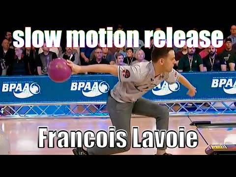 Francois Lavoie slow motion release - PBA Bowling