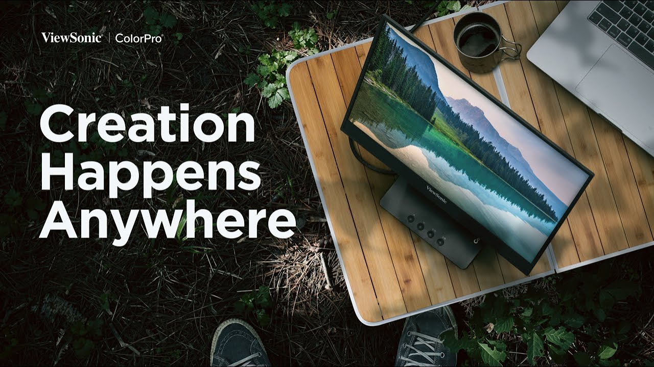 Creation Happens Anywhere - ViewSonic ColorPro VP16-OLED | 15.6" OLED Portable Monitor