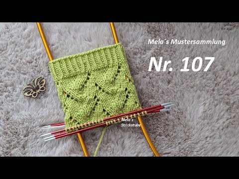 Sock pattern no. 107 - Knitting pattern in the round / knitting sock pattern / Lace pattern