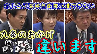 自衛隊派遣できない根拠を ”憲法九条” にしたい立憲議員へ反論