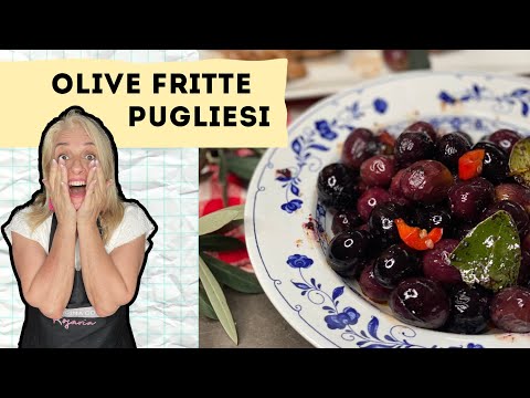 OLIVE NERE FRITTE ALLA PUGLIESE /RICETTA ANTICA FACILE E VELOCE