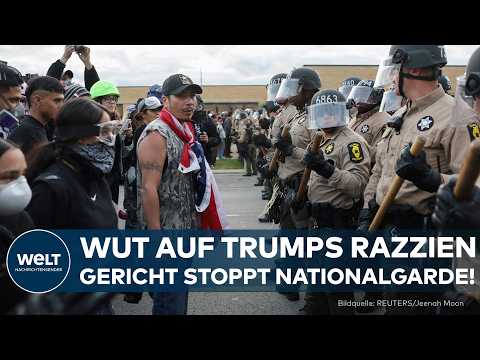 Video Thumbnail: USA: Proteste eskalieren vor Einwanderungsbehörde in Chicago – Gericht stoppt Nationalgarde-Einsatz!