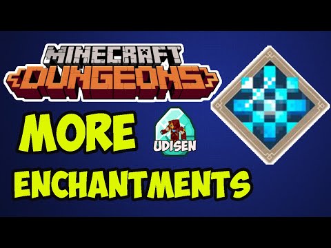 Udisen Games - Minecraft Dungeons how to get More Enchantments (SINGLEPLAYER)