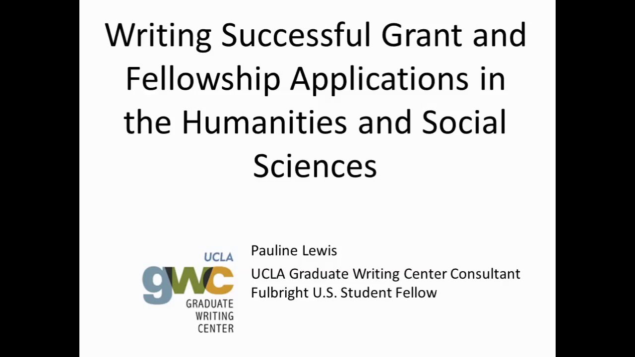 Writing Successful Grant and Fellowship Applications in the Humanities and Social Sciences (2015)