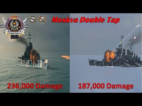 World of Warships- Moskva Double Dose (424,000 Damage)