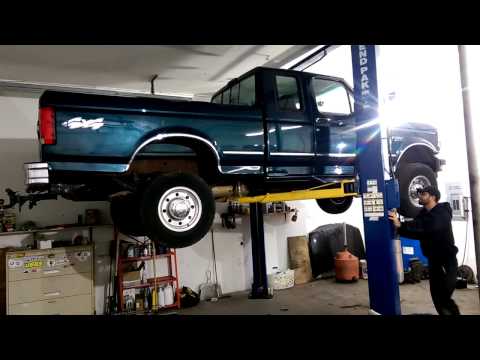 OBS Ford on Bendpak 10,000 lbs 2 post lift