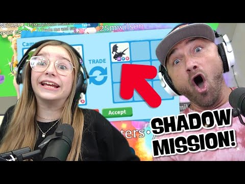 We trade for shadow dragons in a MEGA rich server. *Roblox* Adopt Me