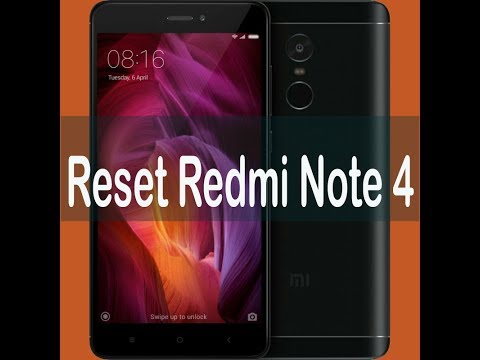 Xiaomi Redmi Note 4 Soft Reset to Factory Settings