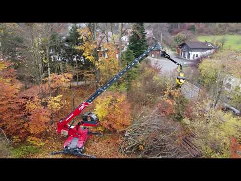 Magni Teleskopkran RTH 630 - Fällkran im Einsatz