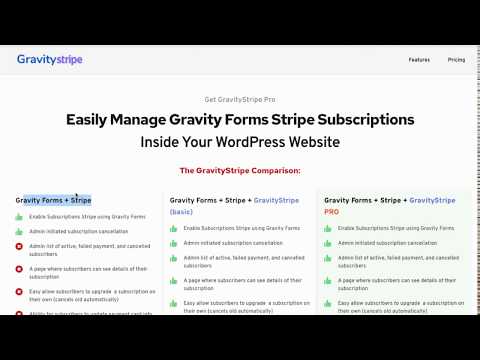 Gravity Forms + Stripe VS Gravity Forms + Stripe Add-on and the Free GravityStripe plugin