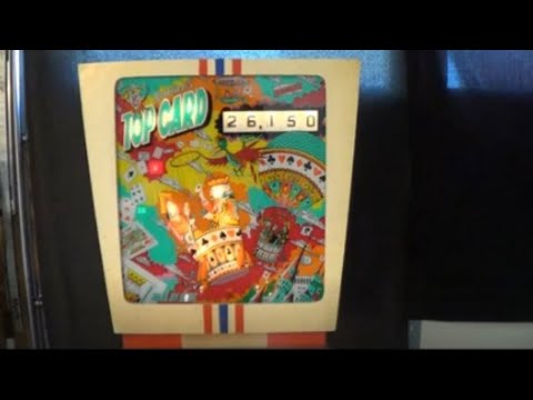 TOP CARD PINBALL MACHINE - BY GOTTLIEB 1974