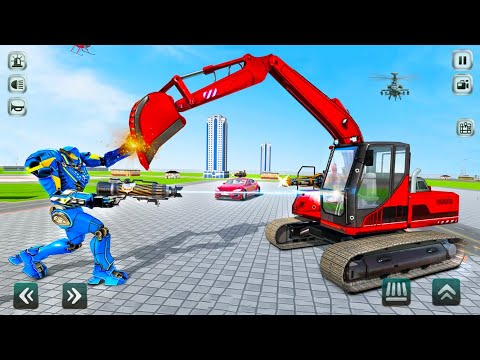 Excavator Robot Car Game - Robocar Simulator 3D - Android Gameplay
