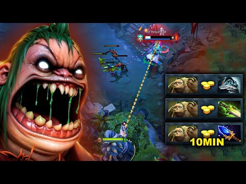 10Min Aghanim Pudge🔥Brutal Carry 32 Kills Shiva + E-Blade Build Dota 2