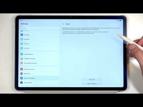 HUAWEI MatePad 11.5 PaperMatte – Factory Reset and Data Wipe