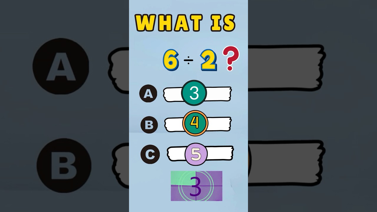 Division Quiz for Kids | Learn Division with Easy Math Questions|  Math Learning Video for kids