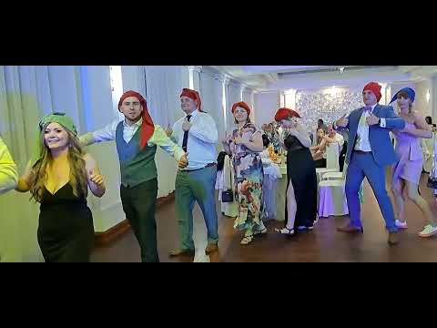 Wesele Pauliny i Bartka sala Leśny Dworek Pociąg ONE WAY TICKET  Zabawa Krasnoludki  DJ Johny Duet