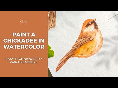 Watercolor Chickadee Tutorial for Beginners