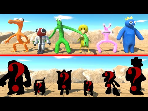 Team Rainbow Friends VS Random Team - Animal Revolt Battle Simulator
