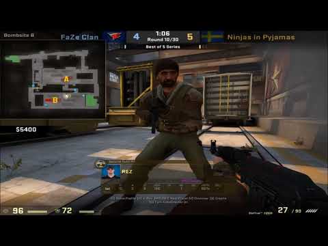 POV - REZ (NiP)(19-12) vs FaZe / train / IEM Oakland 2017 Grand Final map3