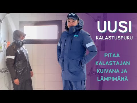 Kalastusoppaiden hyväksymä veden- ja tuulenpitävä kalastuspuku • Pysyt kuivana ja lämpimänä sateella