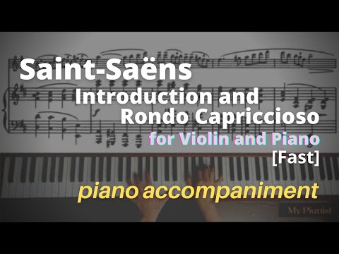 Saint-Saëns - Introduction and Rondo Capriccioso, Op.28: Piano Accompaniment [Fast]