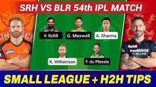 SRH vs BLR Dream11 Prediction Today's Match | SRH vs BLR Dream11 Team | SRH vs RCB Dream11 IPL 2022.