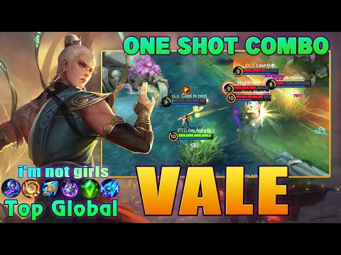 Vale One Shot Combo! Top Global Vale Gameplay by i'm not girls ~ MLBB