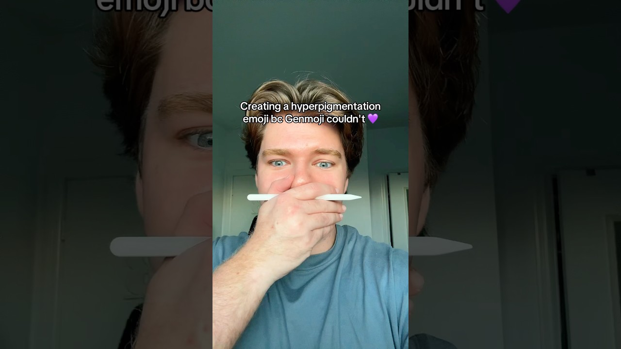 AI could NEVER replace me😤 ib: @fruity.fruitss on TikTok💜 #emoji #hyperpigmentation #artist