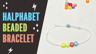 How to Make Beaded Bracelet with Letter Beads