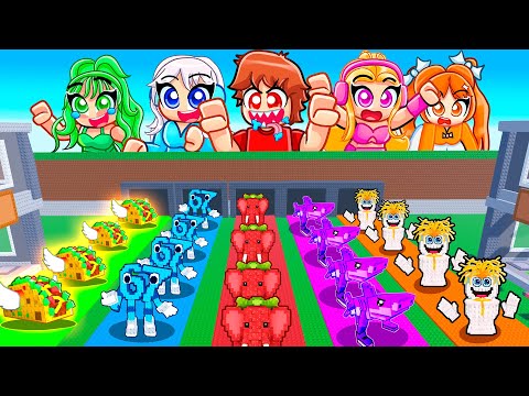 Steal a Brainrot But There's 5 TRACKS With MY CRAZY FAN GIRLS...