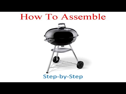 How to assemble Weber Jumbo Joe Premium 22 inch Black Charcoal Grill