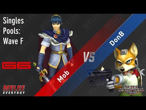 Genesis 6 - Mob (Marth) vs. DonB (Fox) - SSBM - Singles Pools