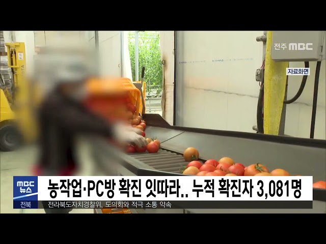 농작업·PC방 확진 잇따라 누적 확진자 3,081명
