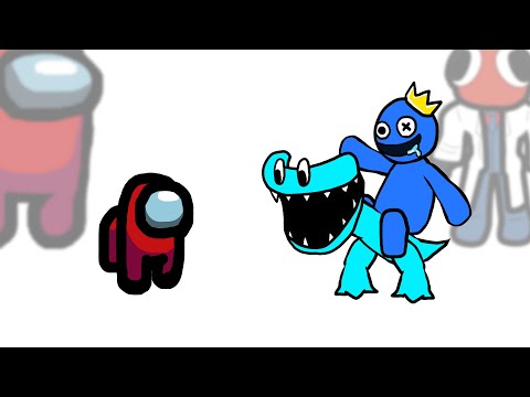 Mini Crewmate Kills Rainbow Friends Chapter 2 Characters | Among Us