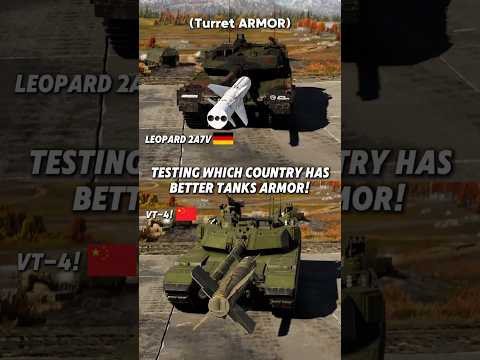 Which Tank has Better Turret Armor?  Leopard 2🇩🇪 VS VT-4🇨🇳 #warthunder
