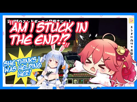 Miko gets Stuck in The End after Defeating the Ender Dragon [ENG]