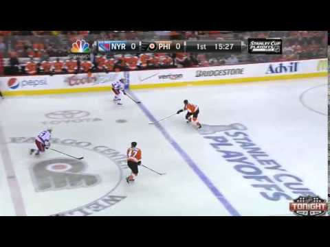 Dominic Moore Goal - New York Rangers v Philadelphia Flyers - April 26 2014