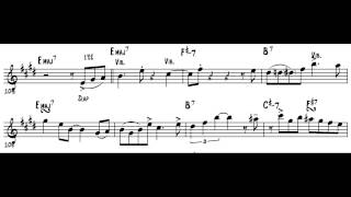 Stan Getz - Doralice saxophone transcription