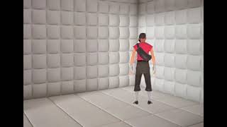 tf2 scout laughing in a padded cell for 2 hours