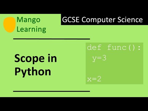 Variable scope in Python
