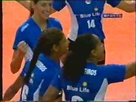 Superliga de Volei feminino 2000/2001 - MRV Minas  x Blue Life Pinheiros - Quartas de final