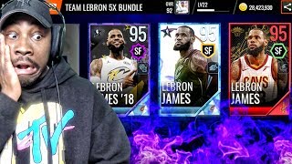 WHICH 95 OVR LEBRON JAMES SHOULD YOU GET!? NBA Live Mobile 18 Pack Opening Ep. 36