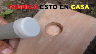 Como hacer  TAPONES de TUBOS PVC , muy fácil