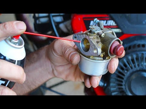 How to clean a small engine carb