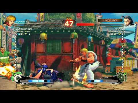 SSF4 AE: LeviStrauss1829 (Ken) vs toshi gst (Rose) - Ranked Match (720p HD) Fuudo is AE Champion!