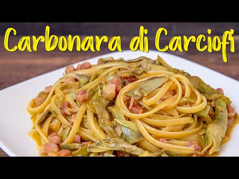 ARTICHOKE CARBONARA - Easy recipe - Home made by  Benedetta